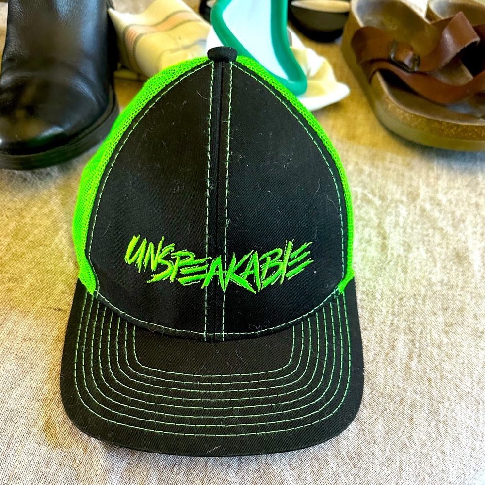 Official unspeakable merch snap back hat
